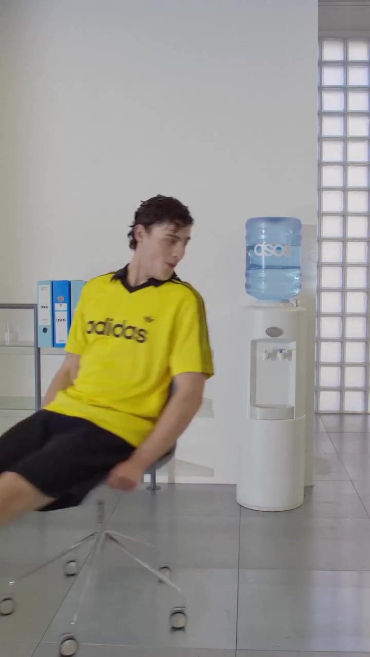 Adidas Yellow Adidas Football Jersey