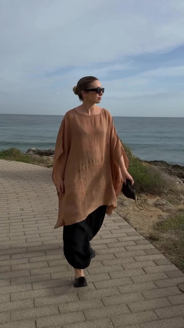 The White Company Linen Tunic Top and Flowy Pants