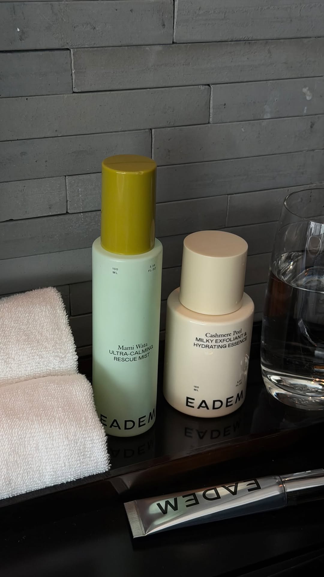 EADEM Skincare Products (Mami Wata Ultra-Calming Rescue Mist, Cashmere Peel Milky Exfoliant & Hydrating Essence)