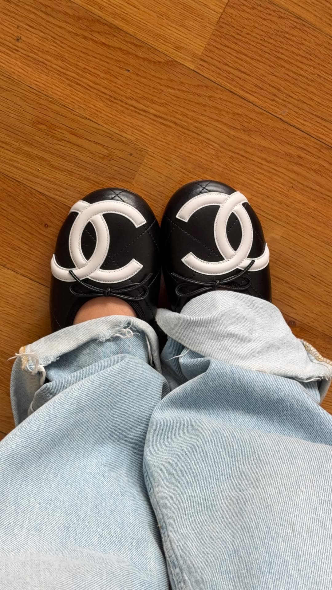 Chanel Quilted Ballet Flats
