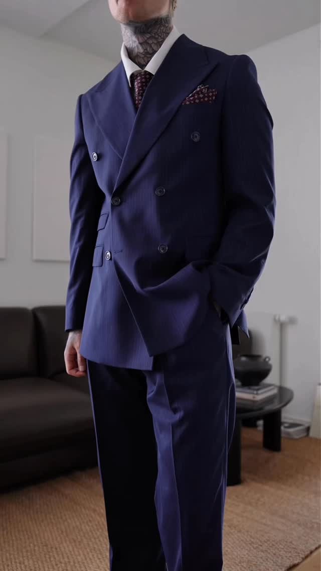 Suitclub.dk Navy Double-Breasted Suit