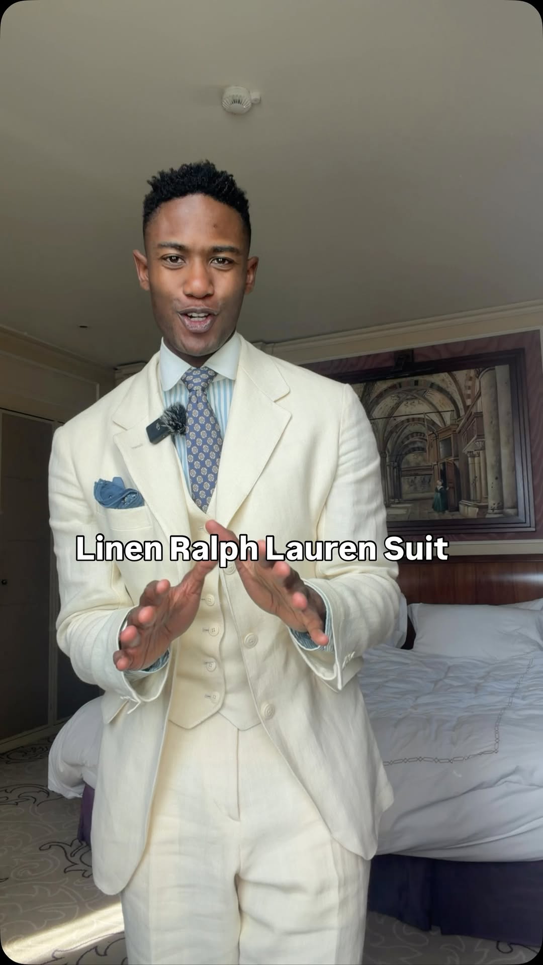 Ralph Lauren Linen Three-piece Suit