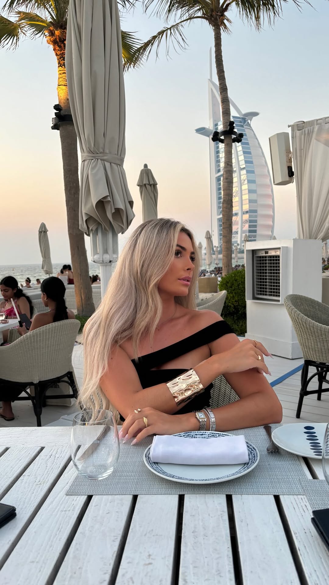 H&M Black Off-Shoulder Cut-Out Dress