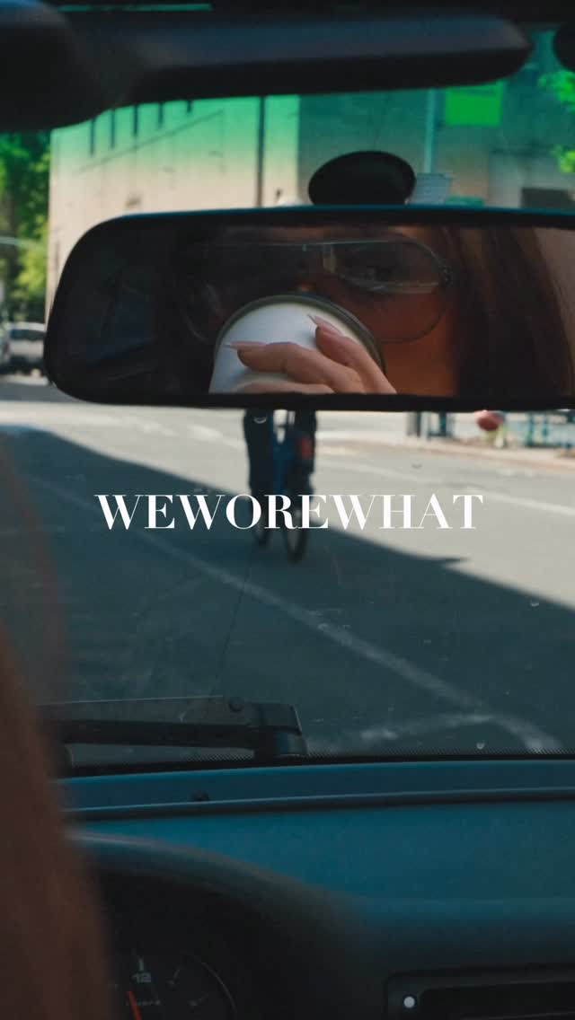 WeWoreWhat Car Interior View with Reflection