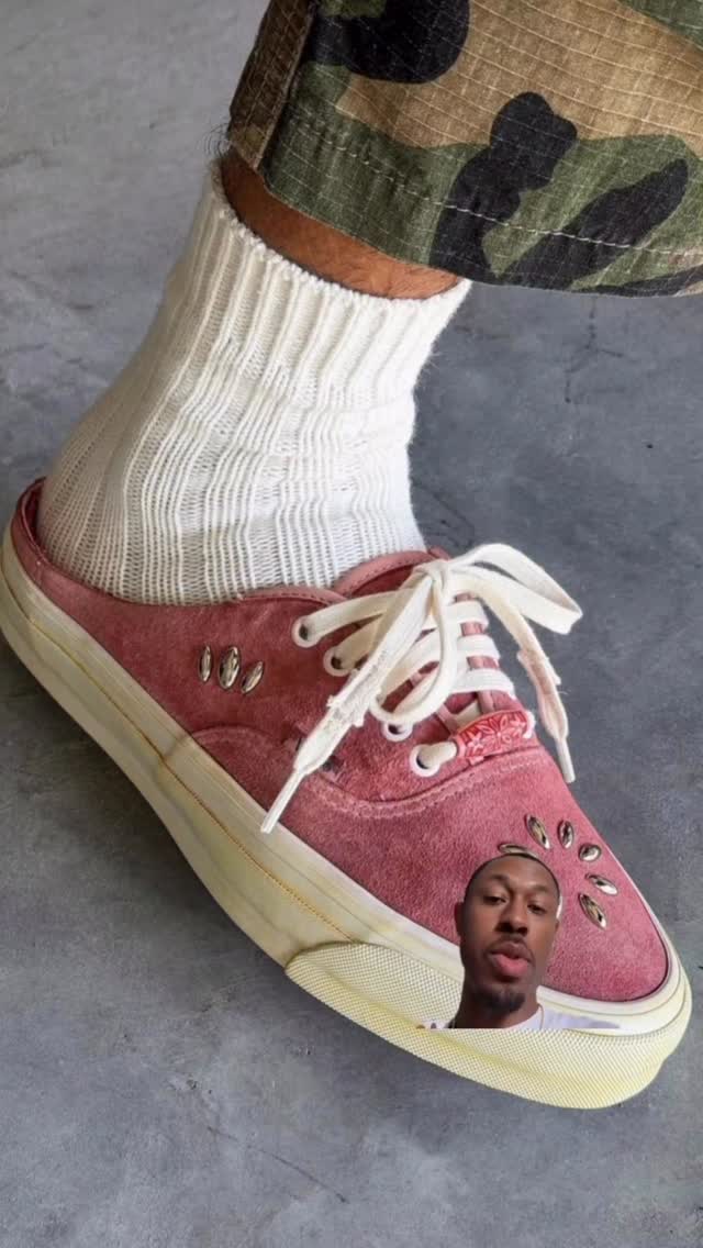 Vans Pink Suede Mule Sneakers