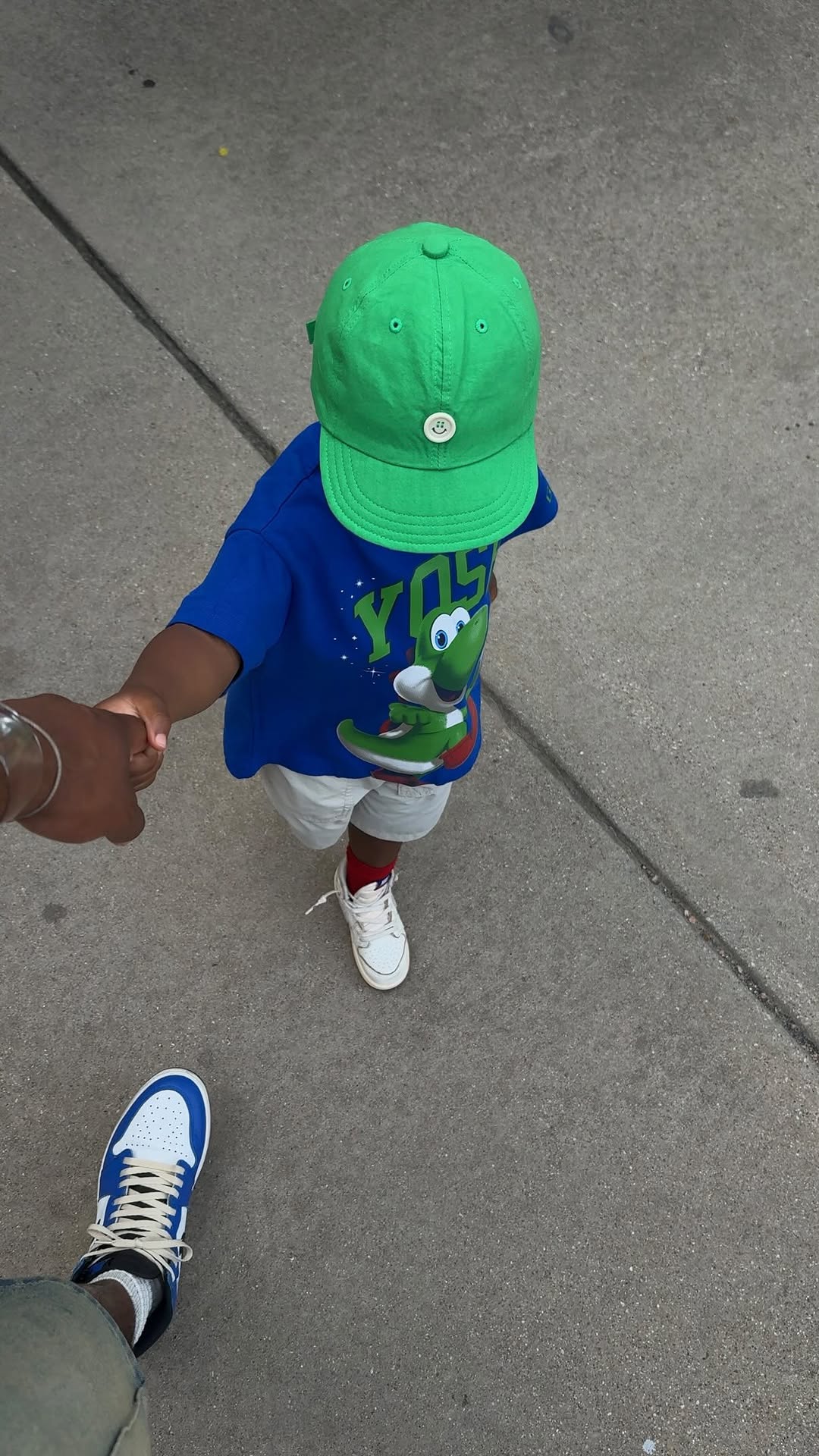 Nintendo Yoshi Graphic T-shirt and Green Cap Outfit