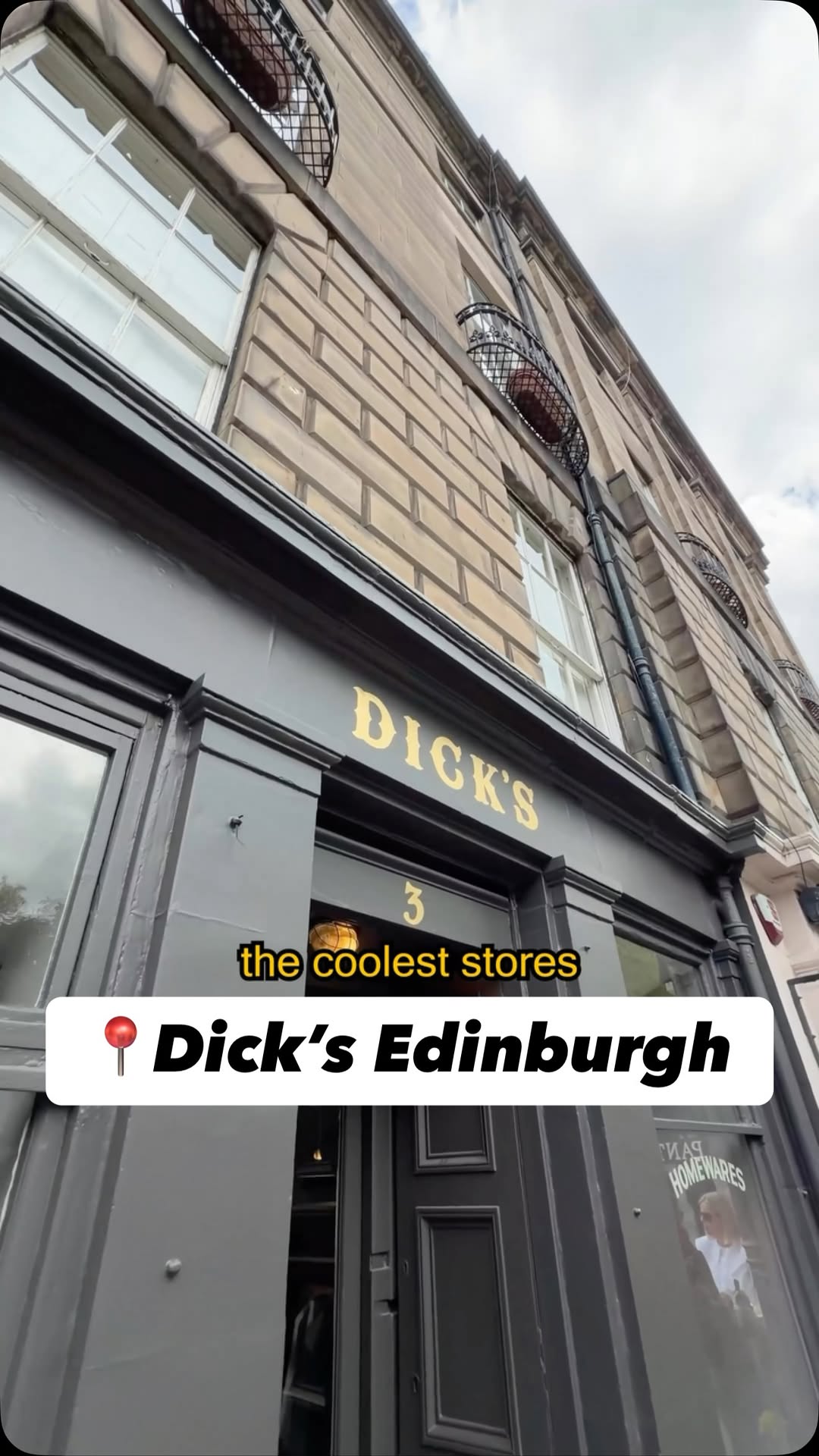 Dick's Edinburgh Boutique Storefront