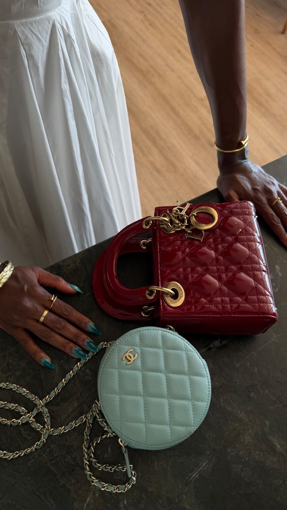 Dior, Chanel Lady Dior and Chanel Round Mini Bag