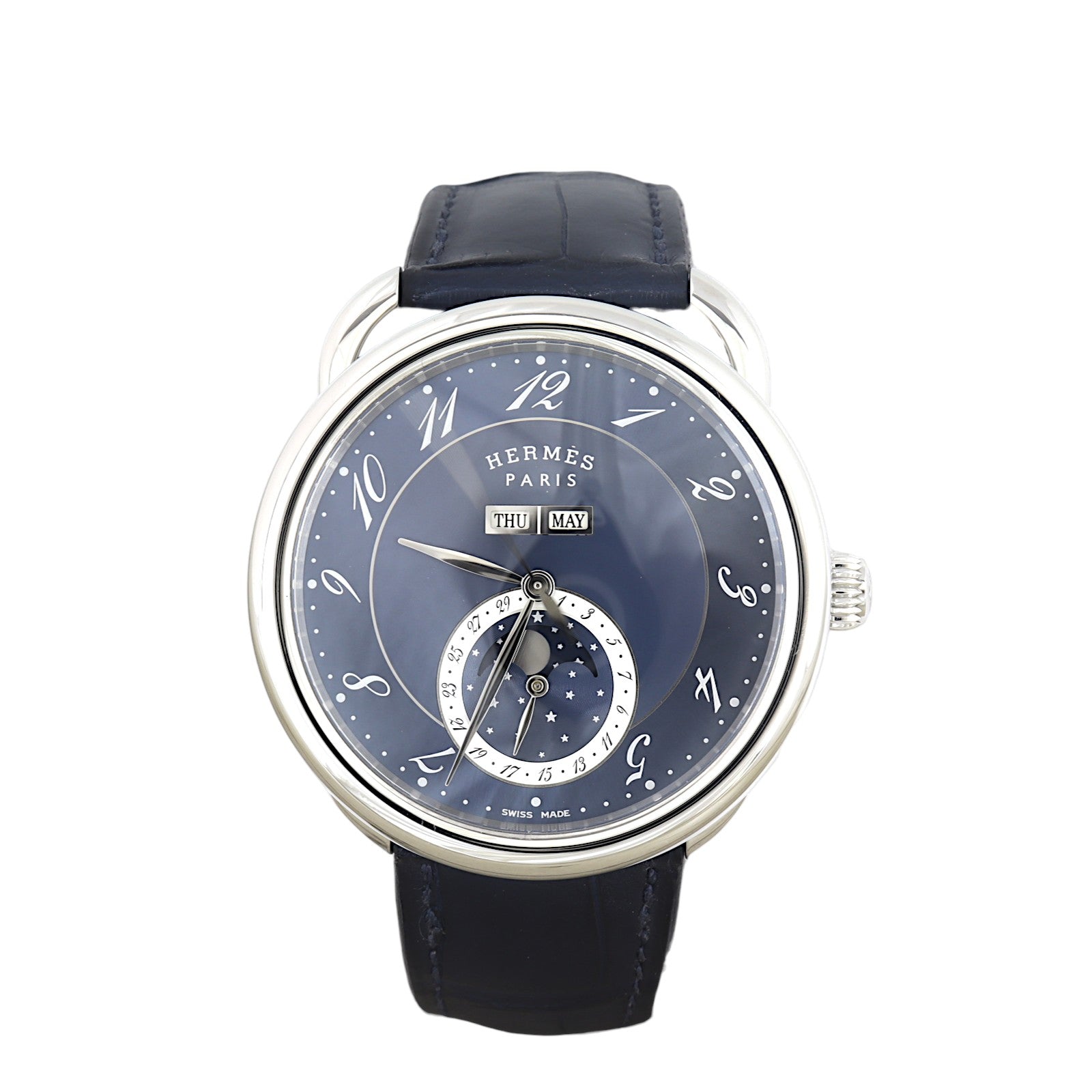 Luxe.It.Fwd Hermes Arceau Grande Lune 43mm Watch