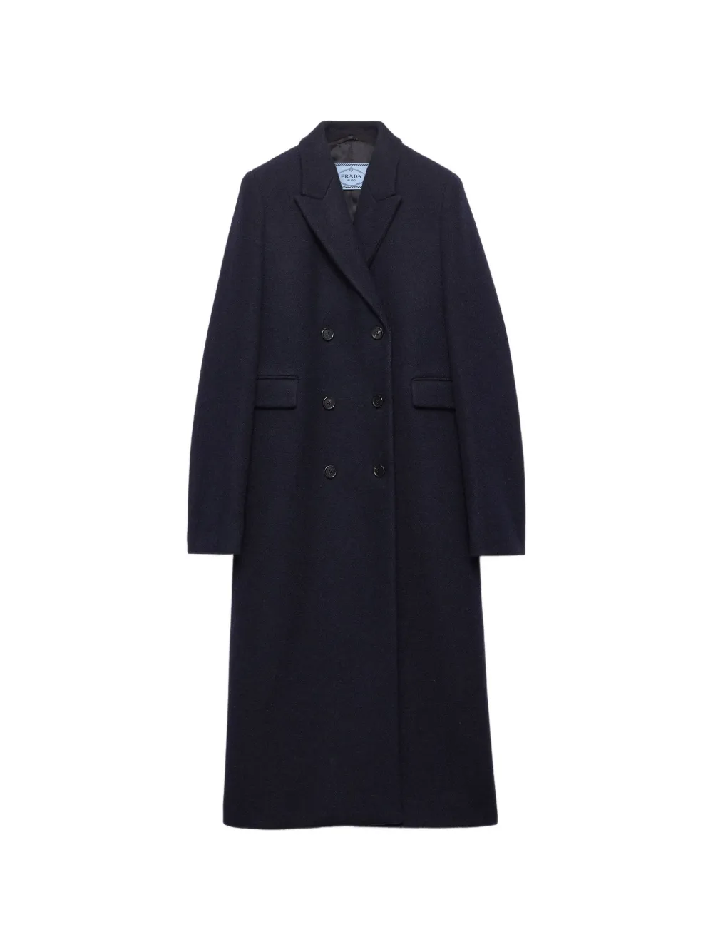 Prada Double-breasted Shetland-wool Coat