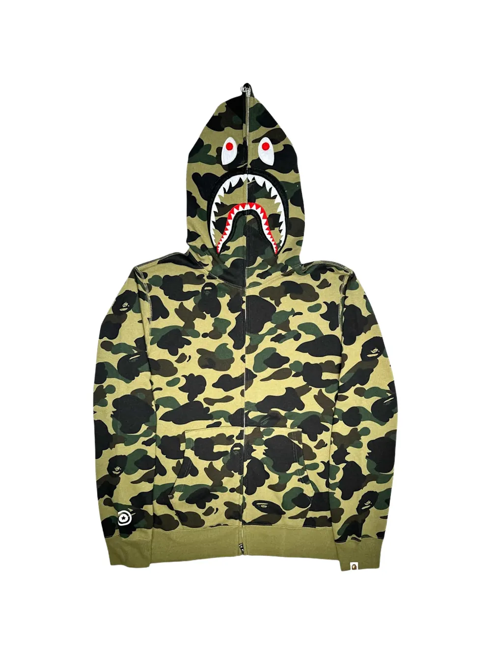 A BATHING Ape® Camo Shark Zip Hoodie