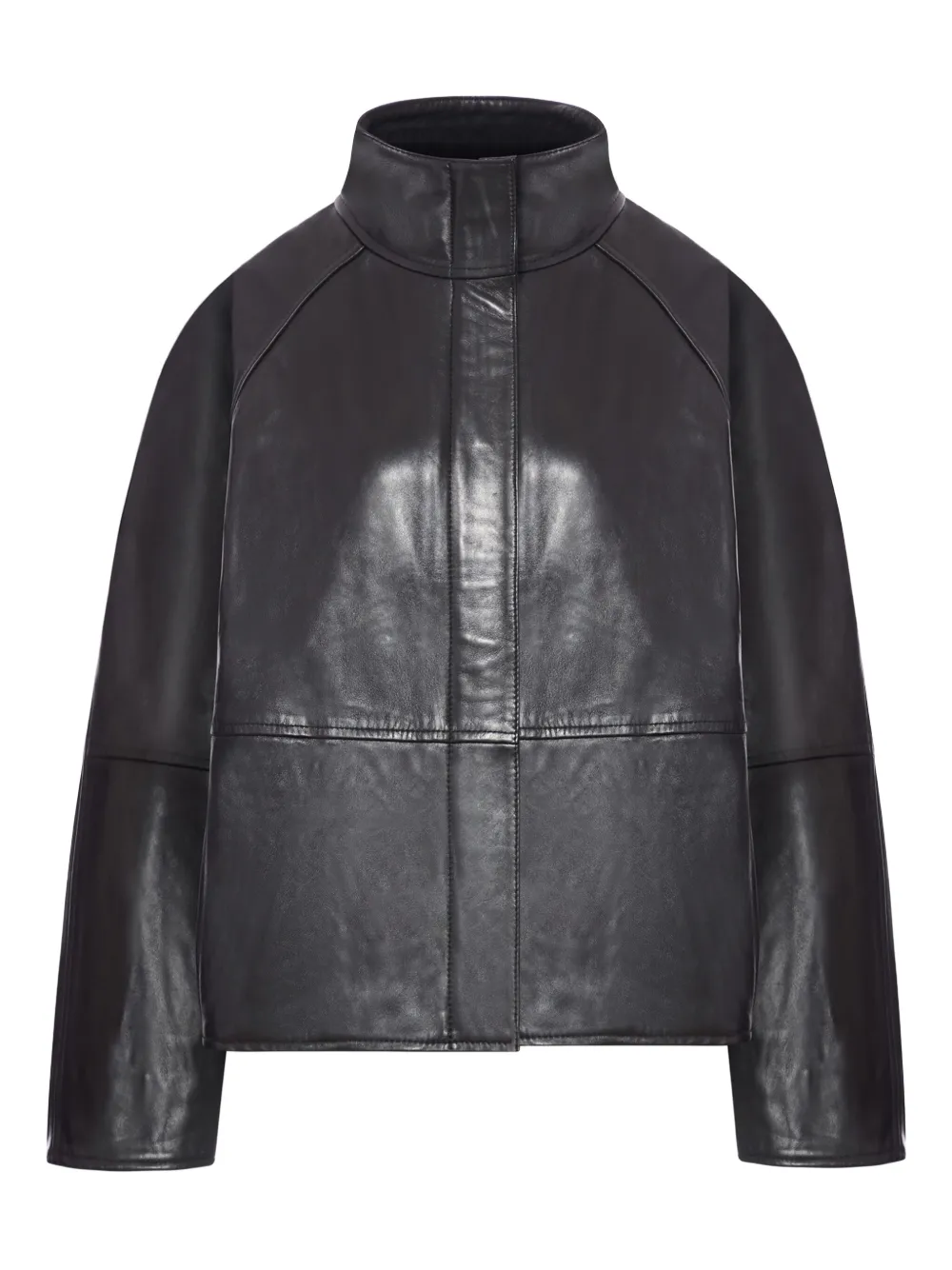 Soeur Gamma High-neck Leather Jacket