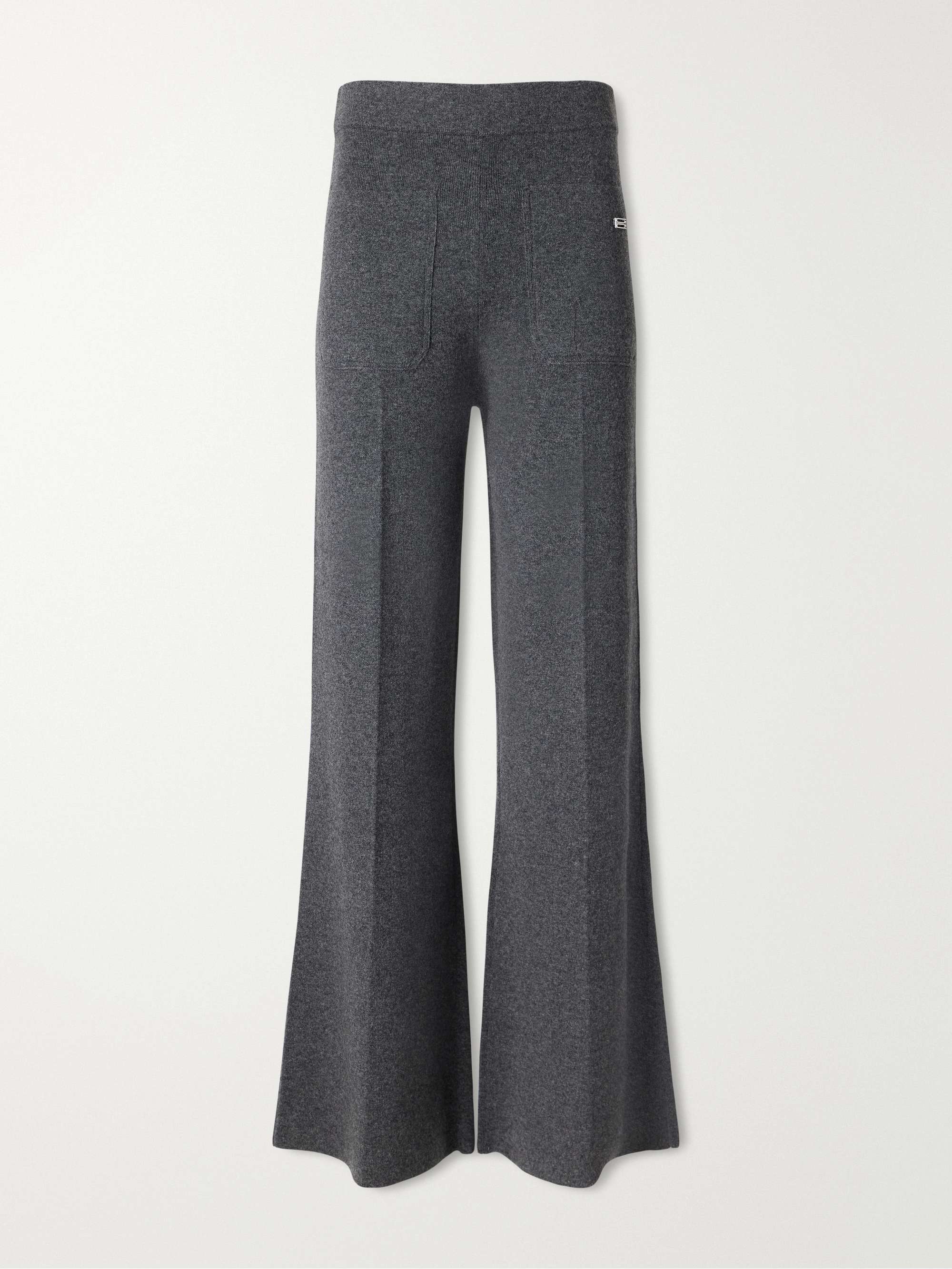 VICTORIA BECKHAM Alina Merino Wool and Cashmere-blend Flared Pants