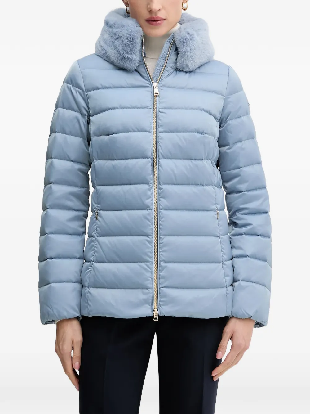 Geox Bettanie Texture-trim Quilted Jacket
