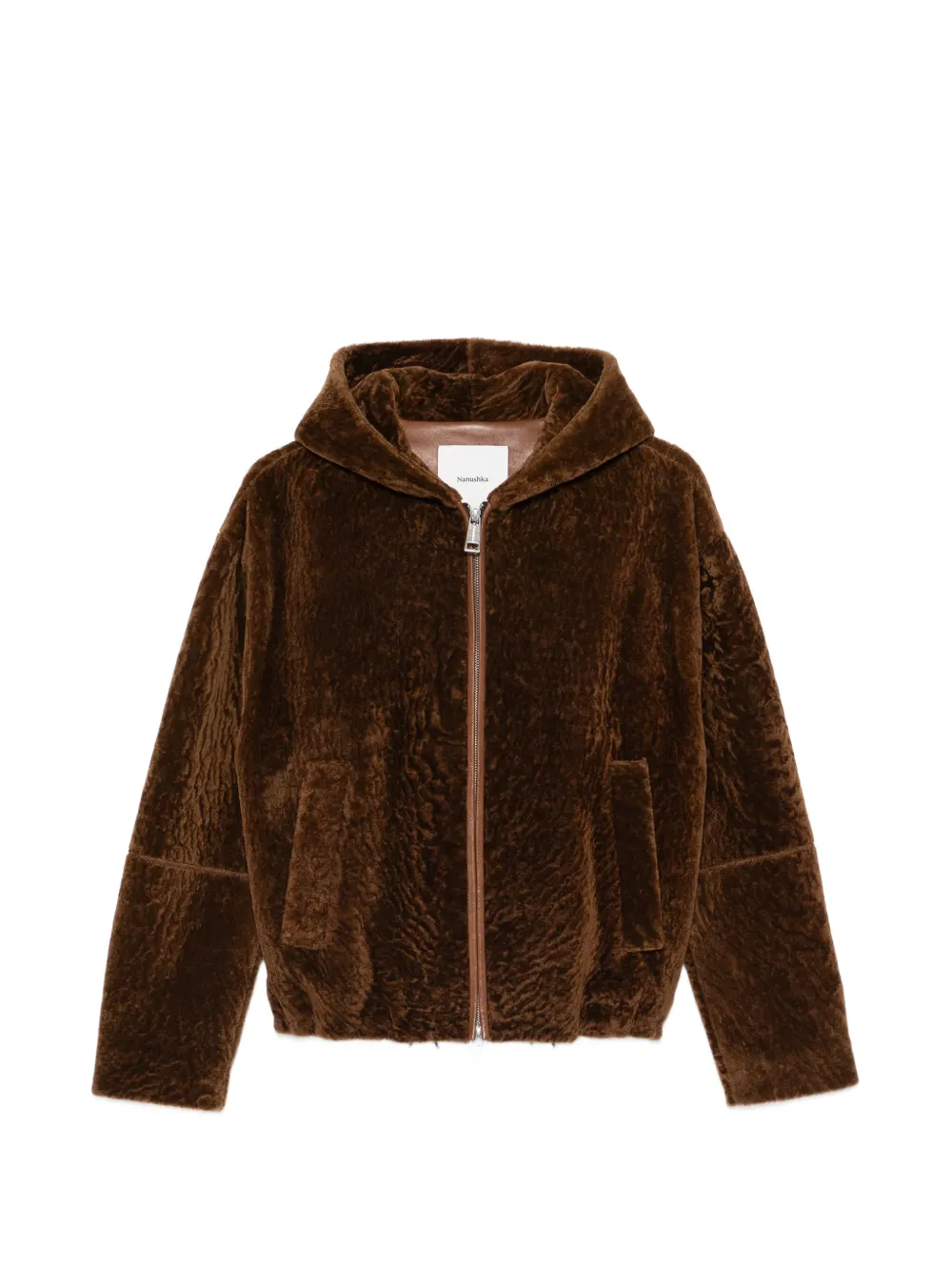Nanushka hooded zip-up jacket