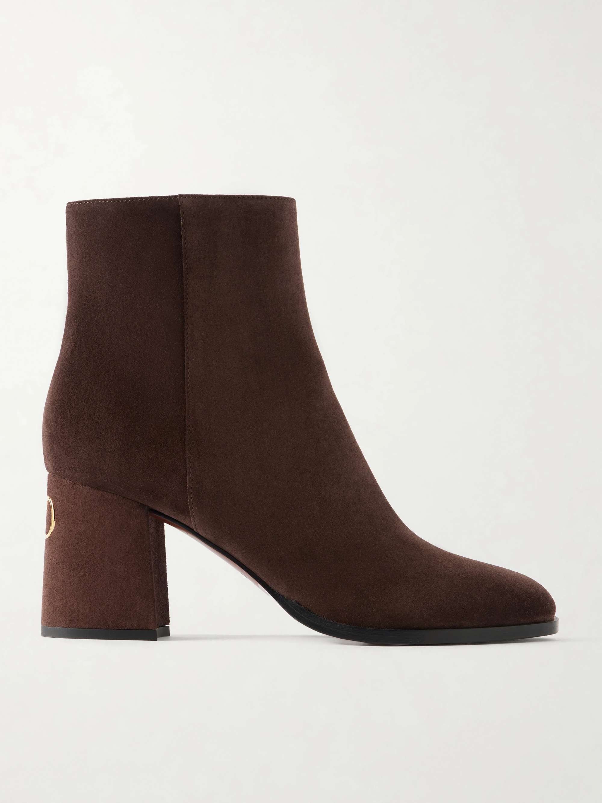 VALENTINO GARAVANI VLogo 80 Bootie Fawcette suede ankle boots