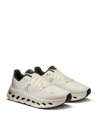 On Pearl White Sneakers — Chunky Cutout Midsole, Speed Lacing System