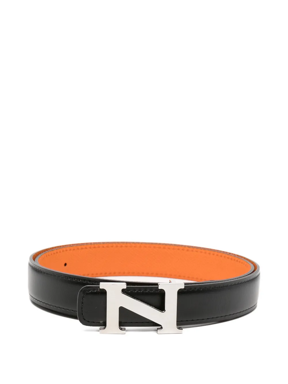 Neighborhood Logo-detail Leather Belt