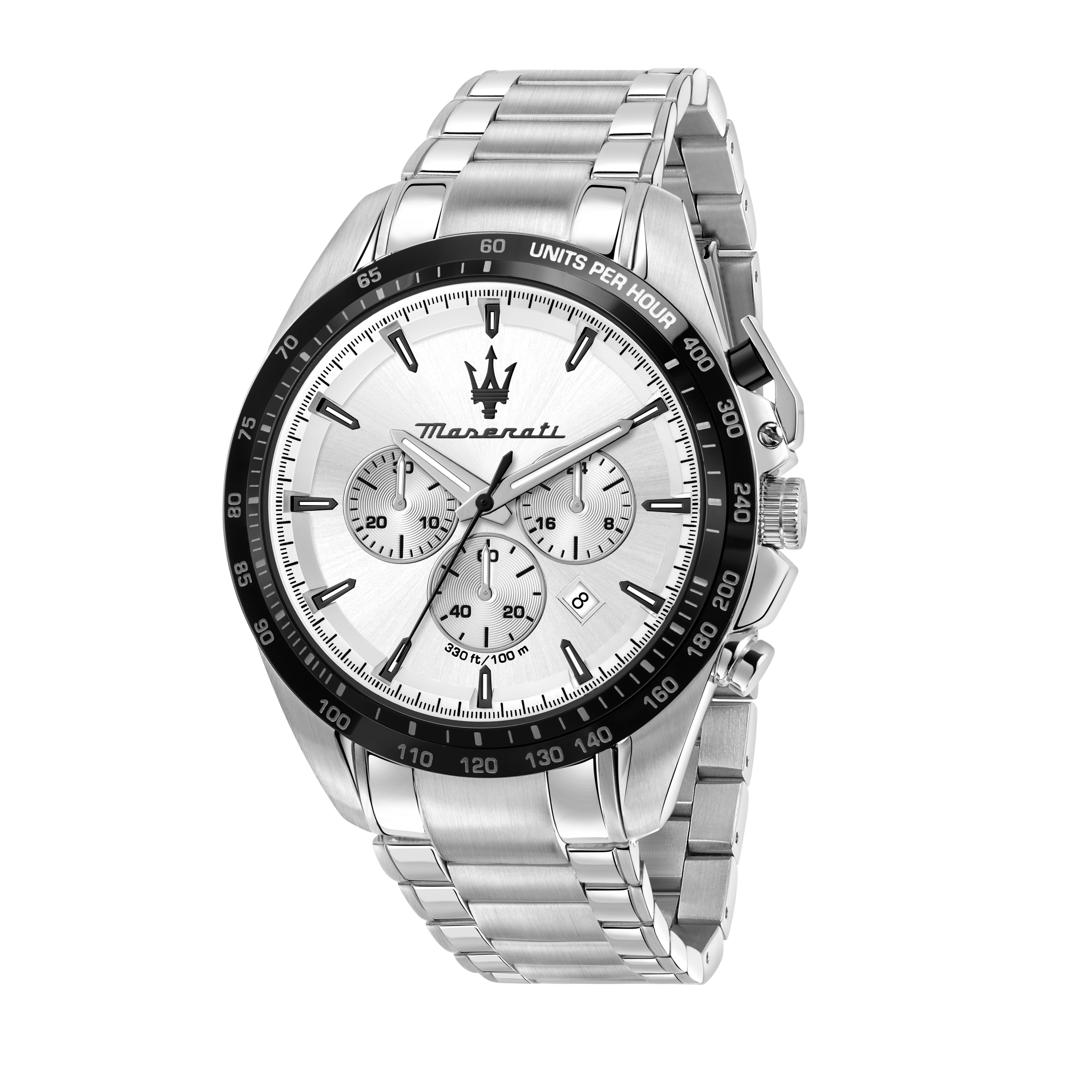 ROW Maseratistore Traguardo Chrono Watch - Silver (r8873612049)