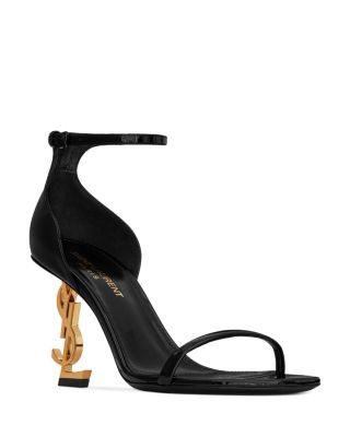 SAINT LAURENT Women's Opyum Sandals in Patent Leather