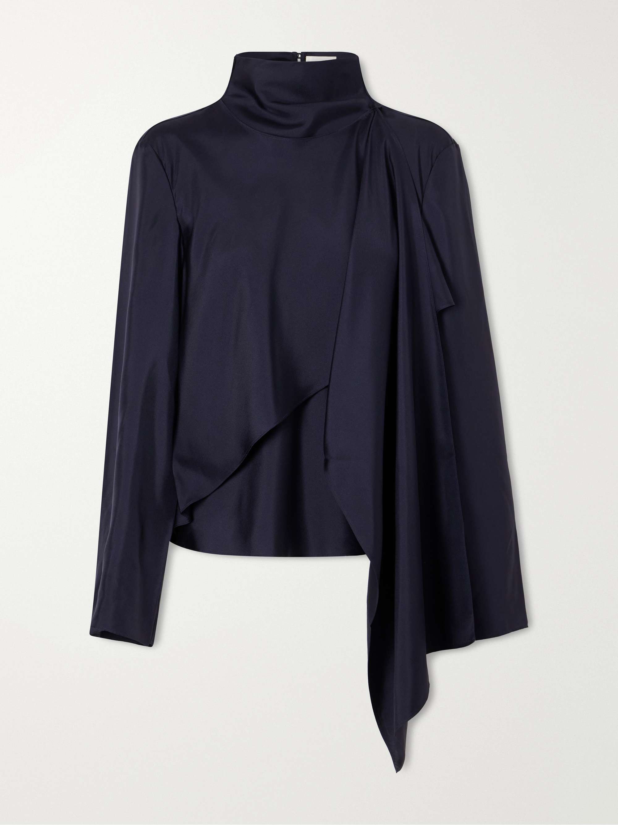 Róhe Scarf-detailed Silk-satin Blouse