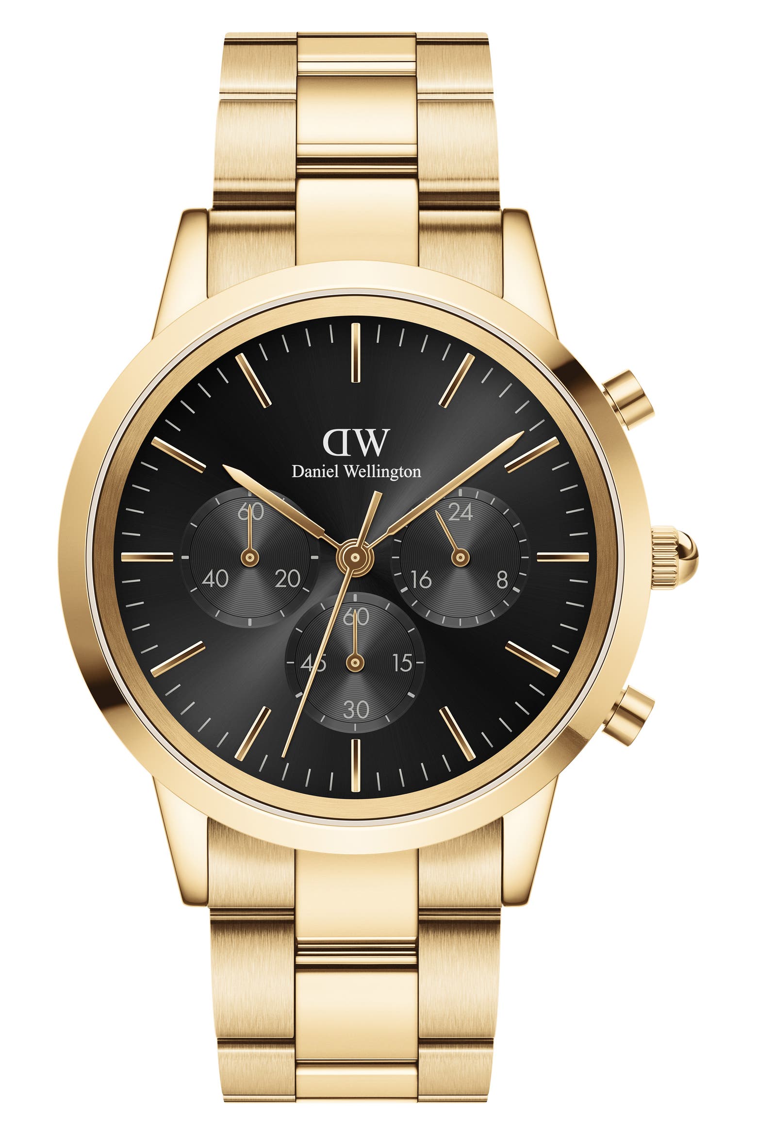 Daniel Wellington Iconic Link Chronograph Bracelet Watch, 42mm