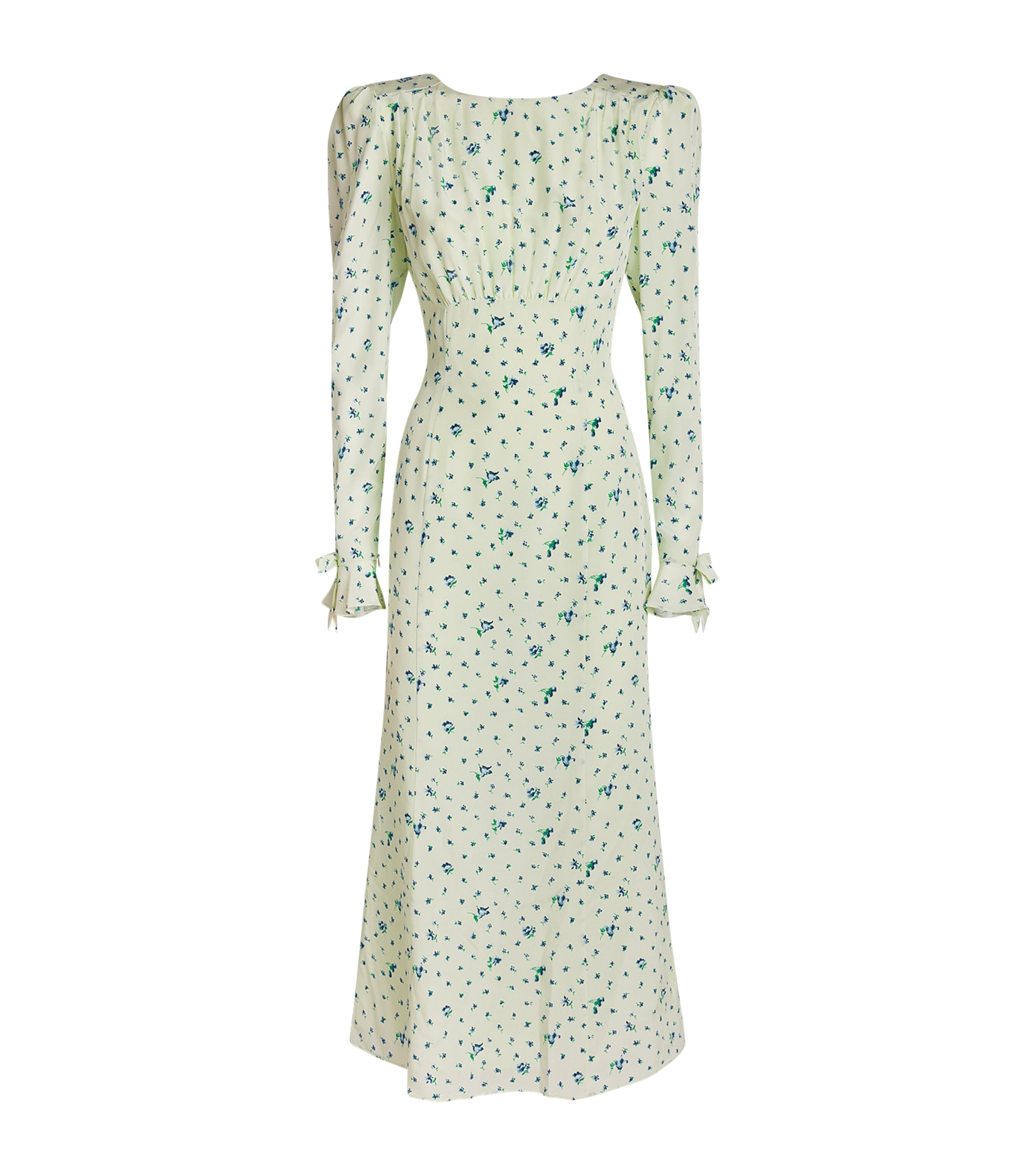 Alessandra Rich Silk Open-back Maxi Dress