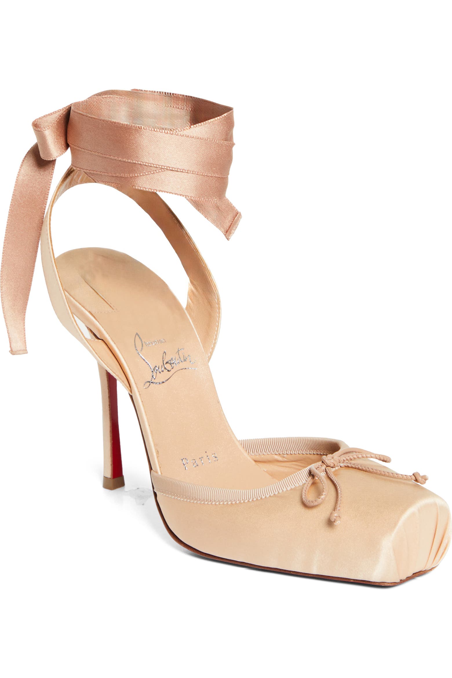 Christian Louboutin Cassia Lace-up Slingback Pump