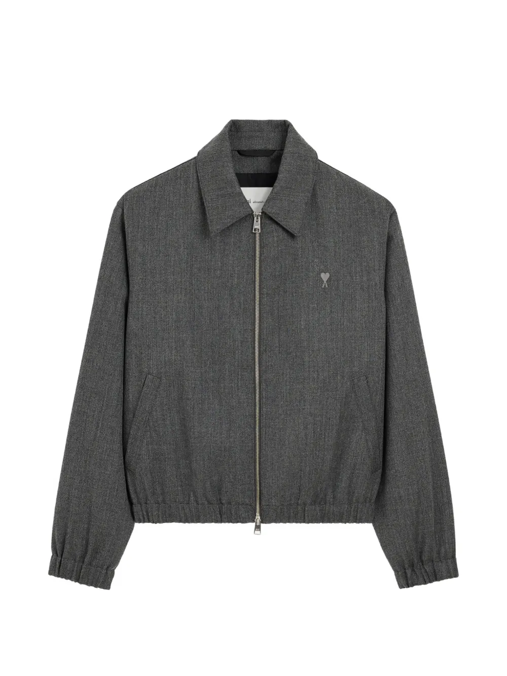 AMI Paris Wool Padded Jacket with Ami de Coeur