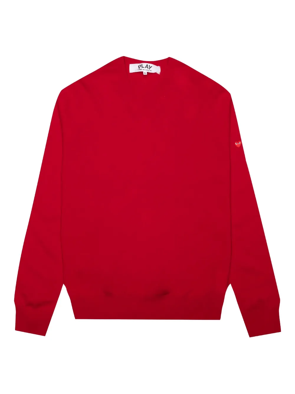 Comme Des Garçons Play Heart-embellished Sweater