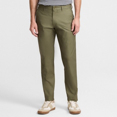 Lands' End Olive Green Chinos — Belt Loops, Zip Fly with Button