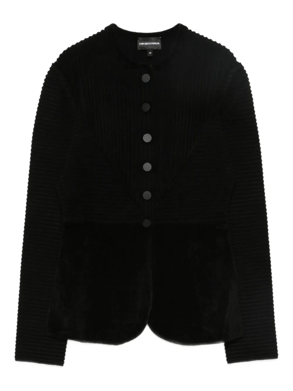 Emporio Armani Buttoned Textured Jacket