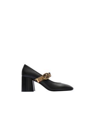 Burberry Women's Check Strap Leather Robin Shoes