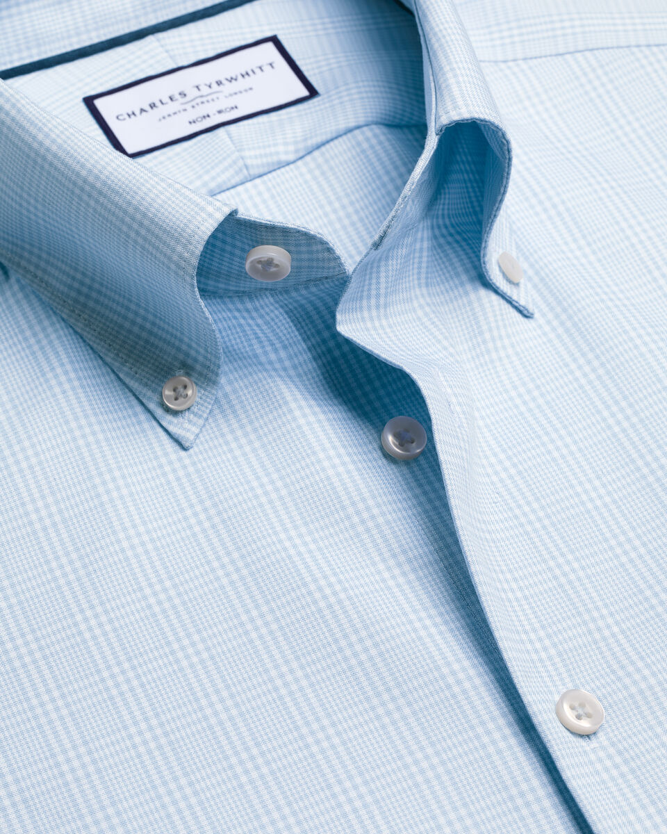 Button-down Collar Details About Product: Non-iron Stretch Pinpoint