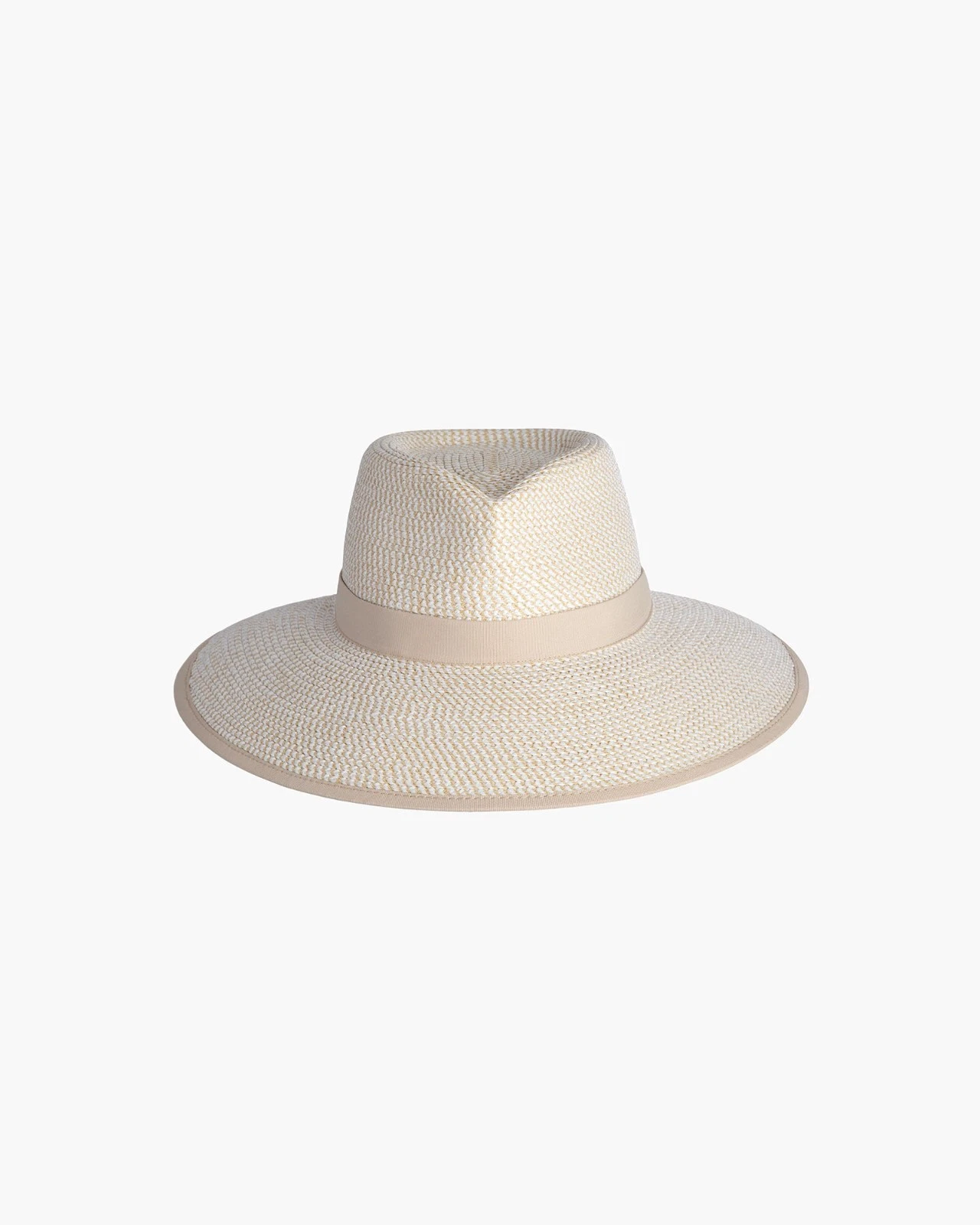 Eric Javits Beige and Cream Fedora Hat — Fedora Crown, Matching
