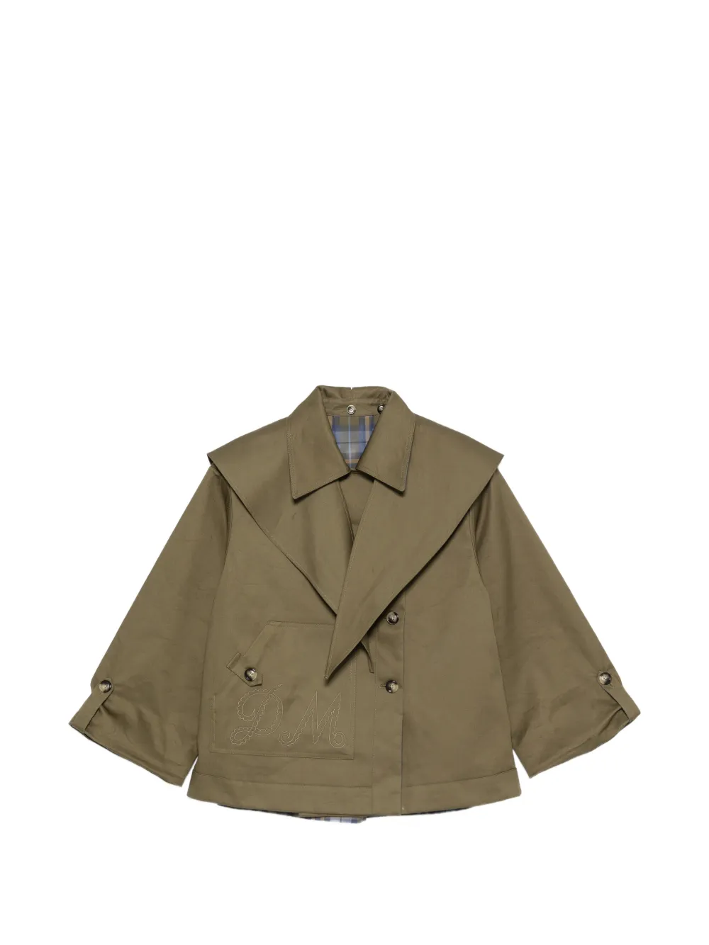 DAMSON MADDER Reversible Jerry Crop Trench Coat