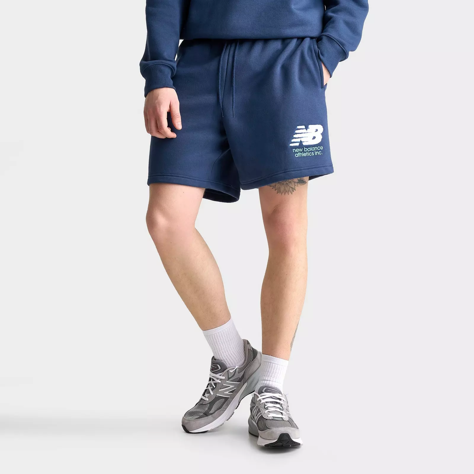 JD Sports Home Page Men's New Balance Athletics Chenille Fleece Shorts