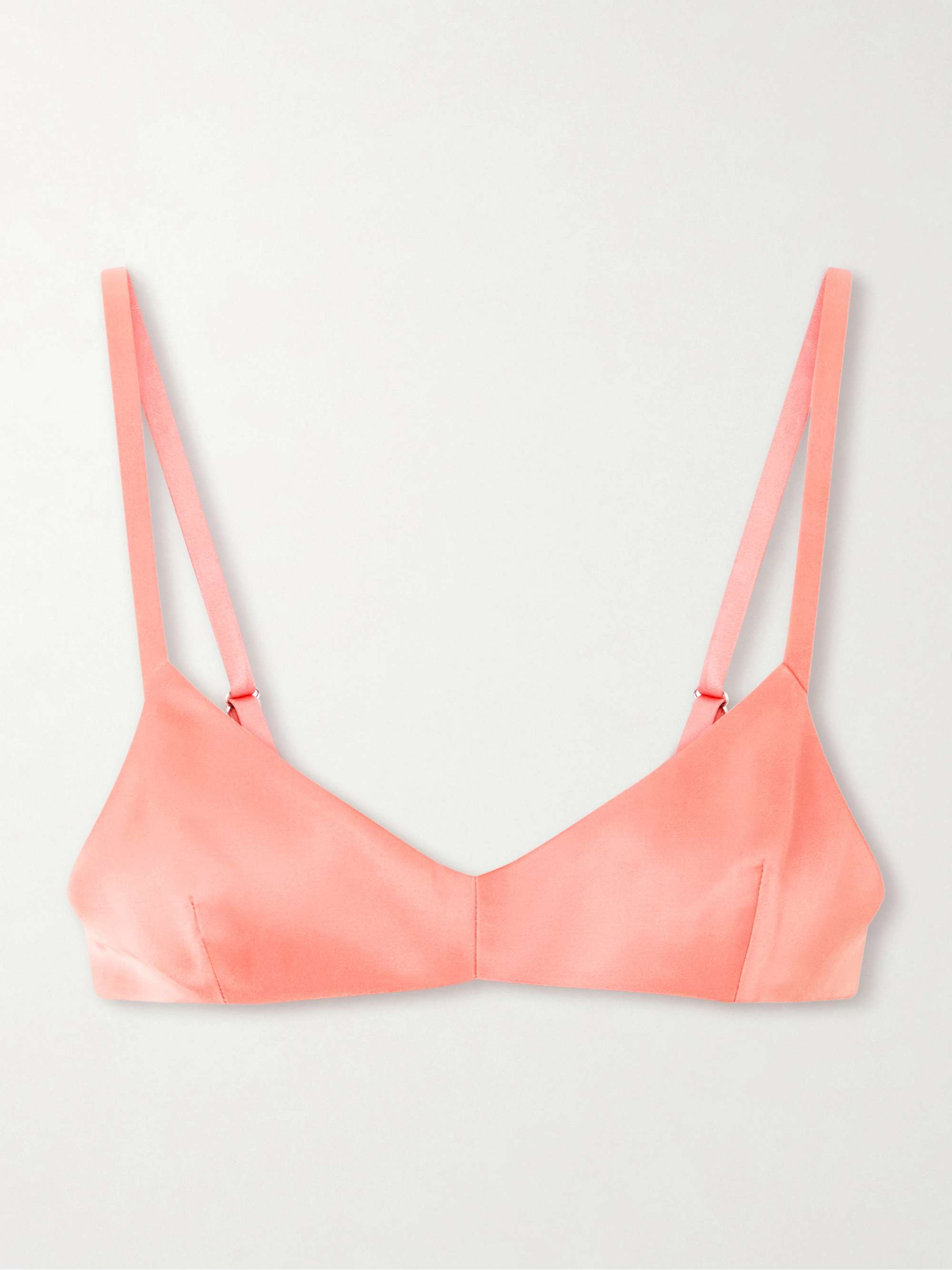 KHAITE Talita satin bralette