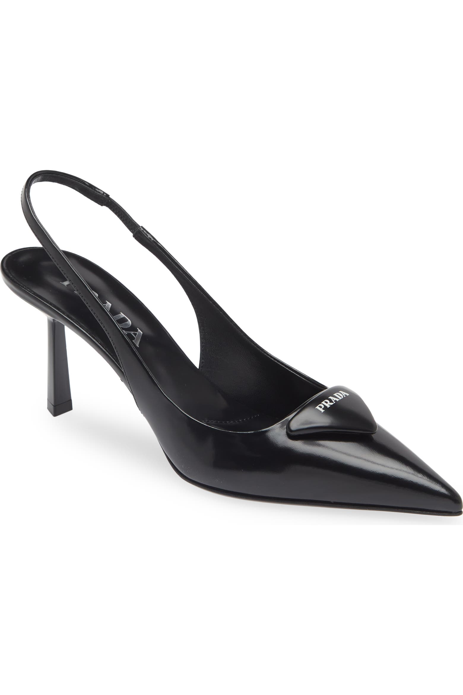 Prada Modellerie Pointed Toe Slingback Pump