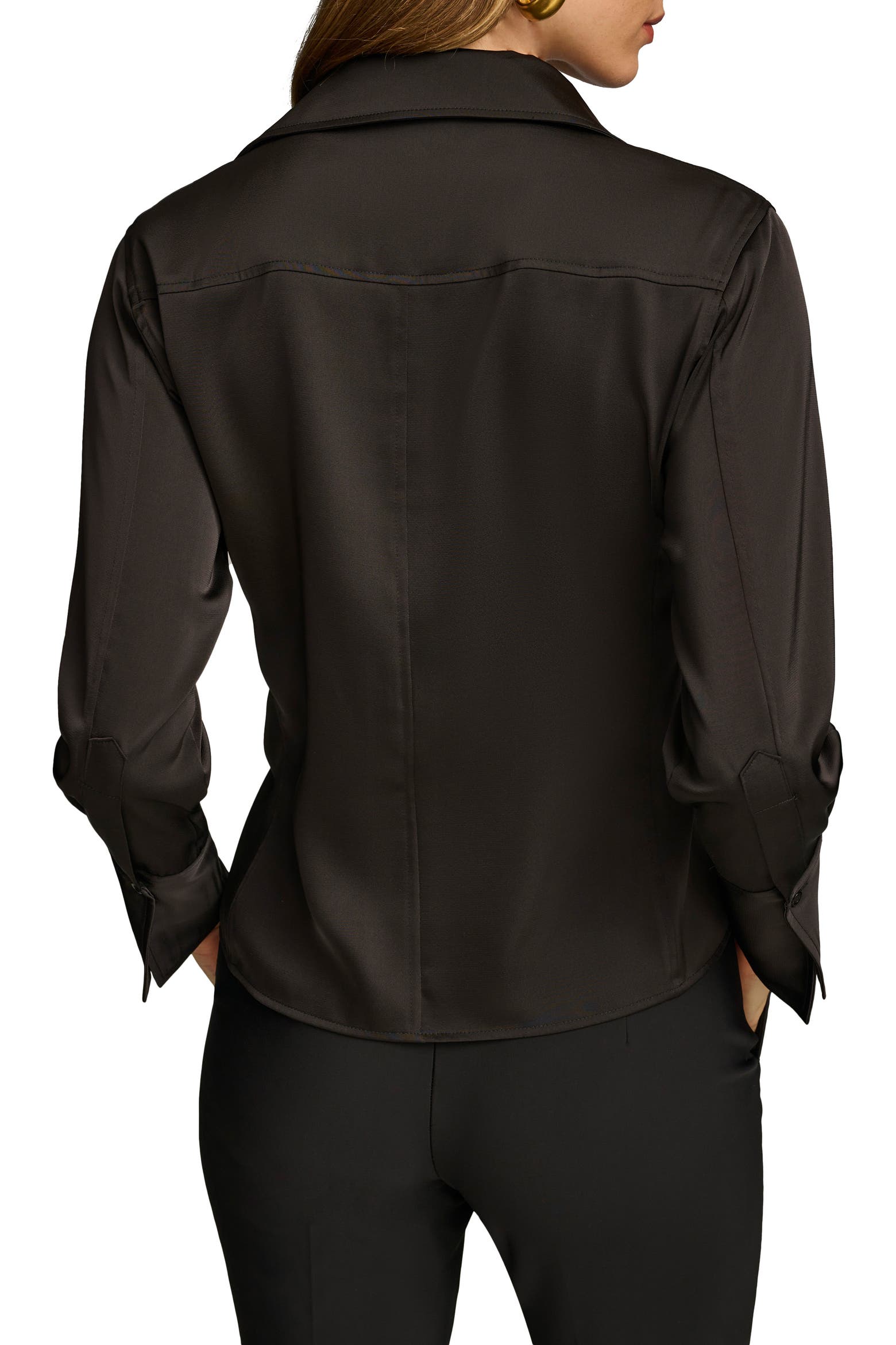 Donna Karan New York Long Sleeve Button-up Shirt