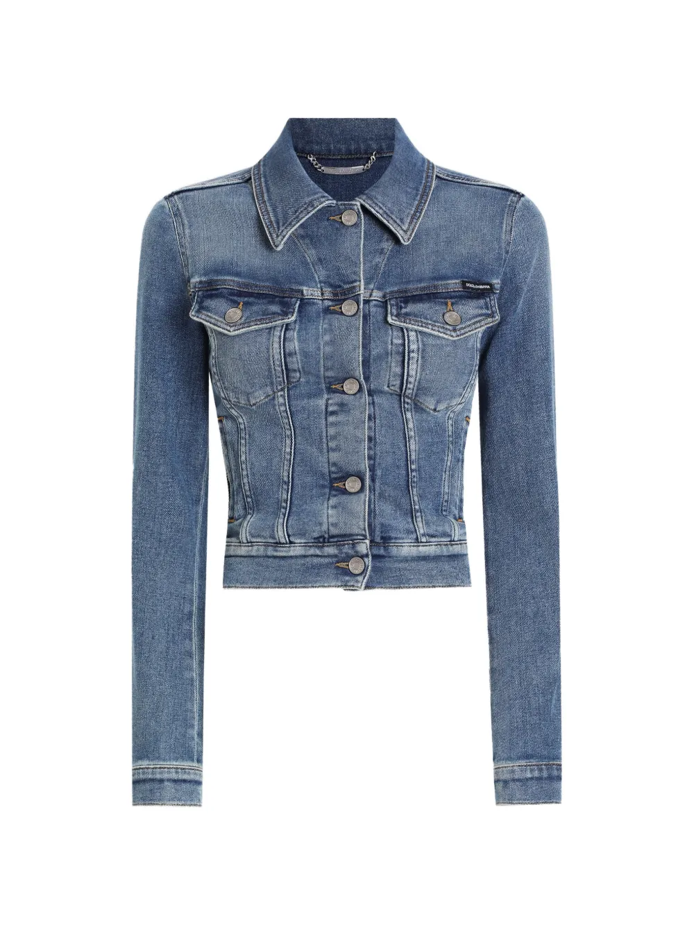 Dolce & Gabbana Logo-plaque Denim Jacket