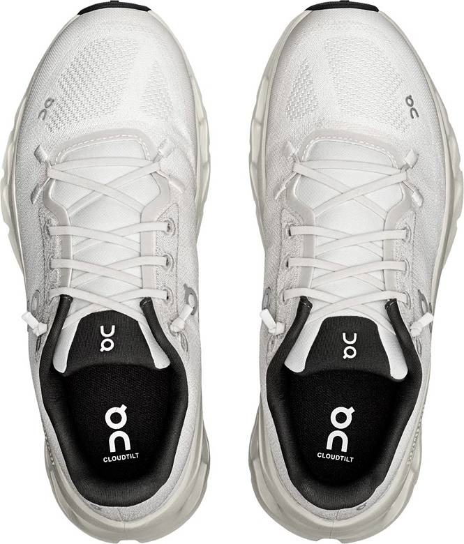 On White and Black Sneakers — Cloudtilt Sole Technology, Lace-up