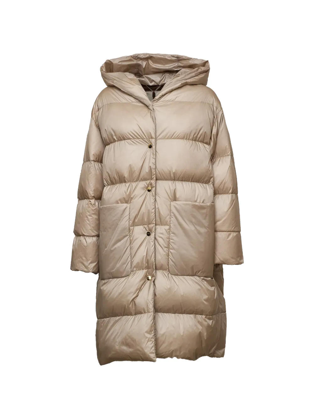 Max Mara Quilted Hooded Coat