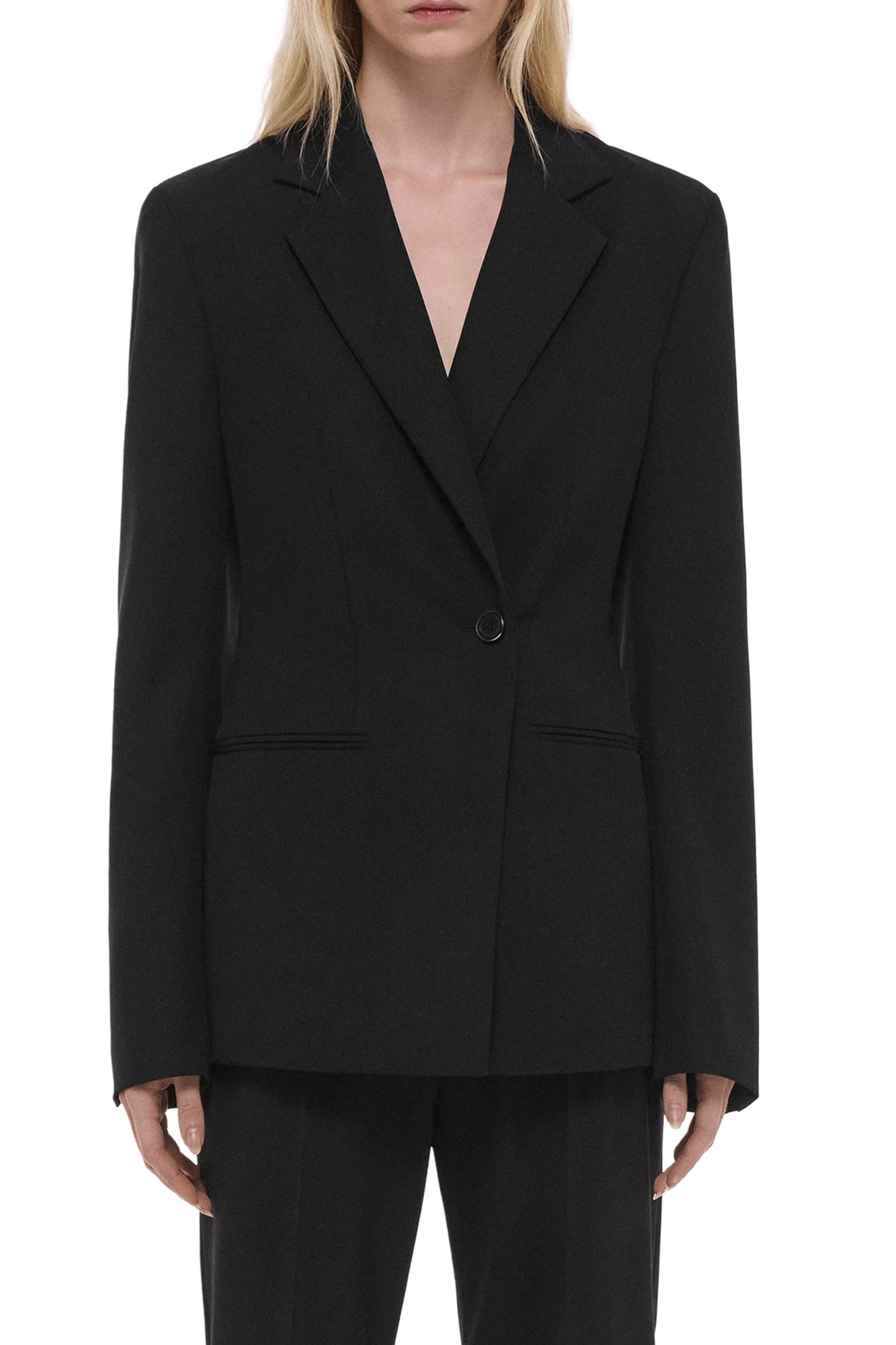 Helmut Lang Cutaway Wool Blazer