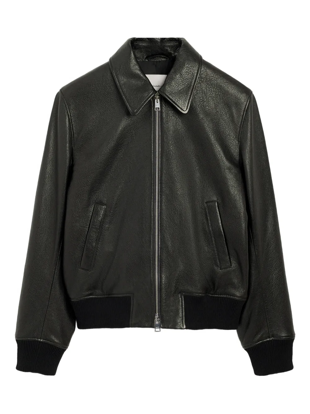 AMI Paris Lamb Leather Zipped Jacket