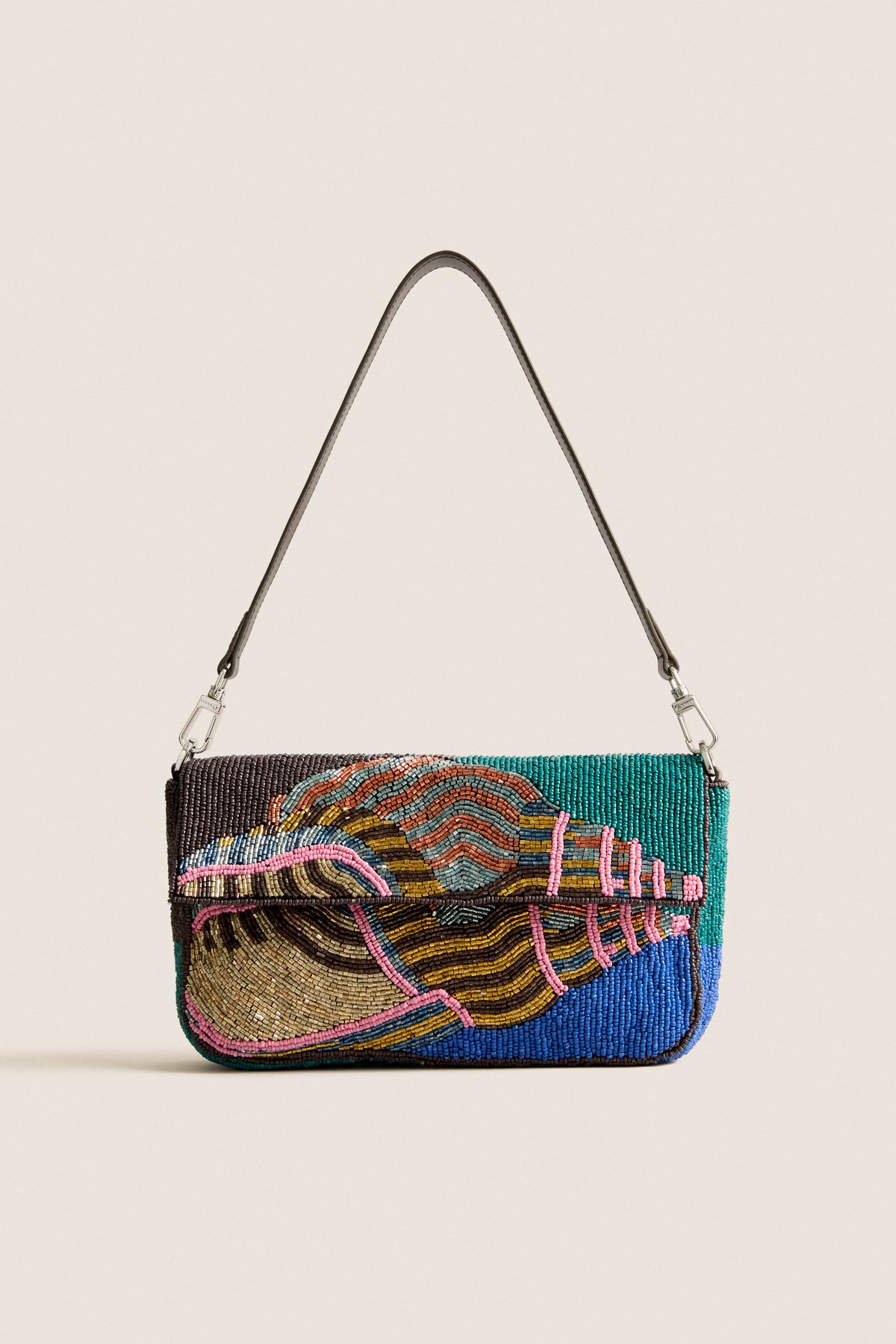STAUD Conch Shell Timmy Convertible Shoulder Bag