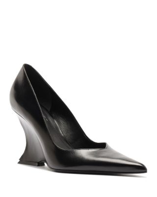 SCHUTZ Women's Siena Leather Wedge Pumps