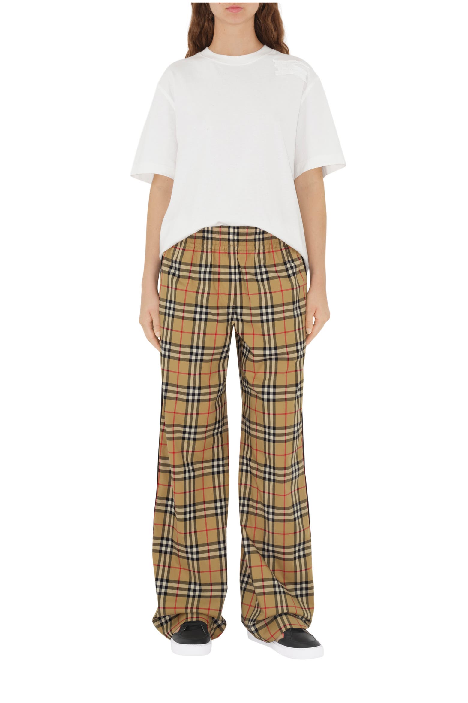 Burberry Check Cotton Trousers