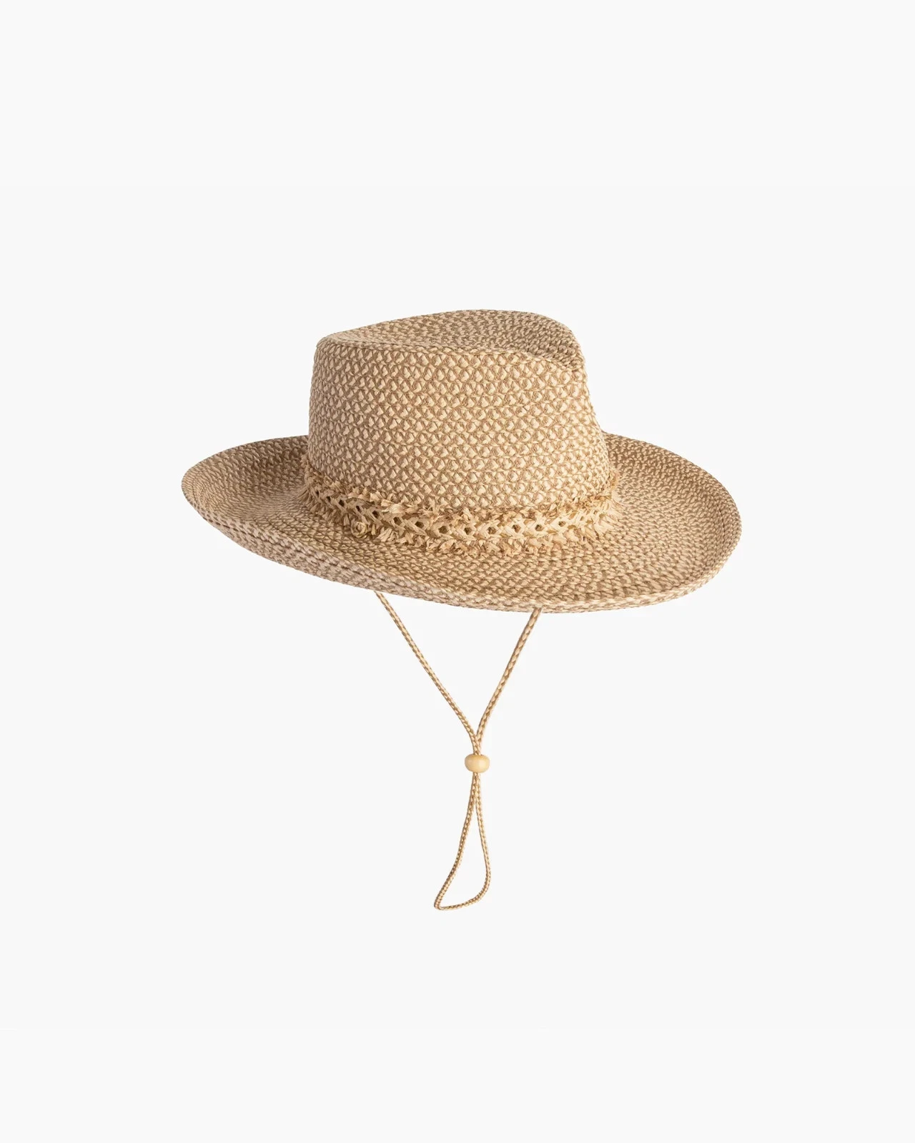 Eric Javits Natural Straw Sun Hat — Pinch-front Crown, Woven Texture