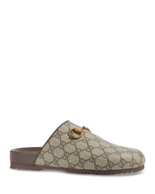 Gucci Women's GG Supreme Horsebit Slippers